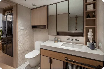 TOILET AND BATHROOM