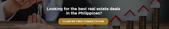 Text that says: Looking for the best real estate deals in the Philippines? 
Claim my free consultation.